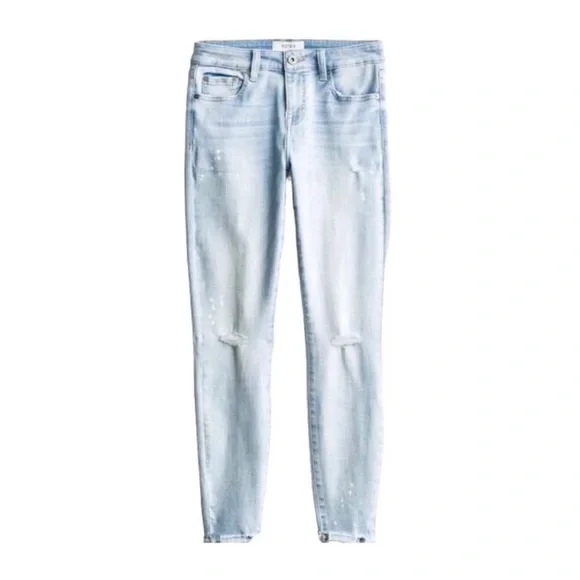 PISTOLA | Arielle Light Wash Paint Splatter Skinny Jeans 28 - Picture 13 of 13